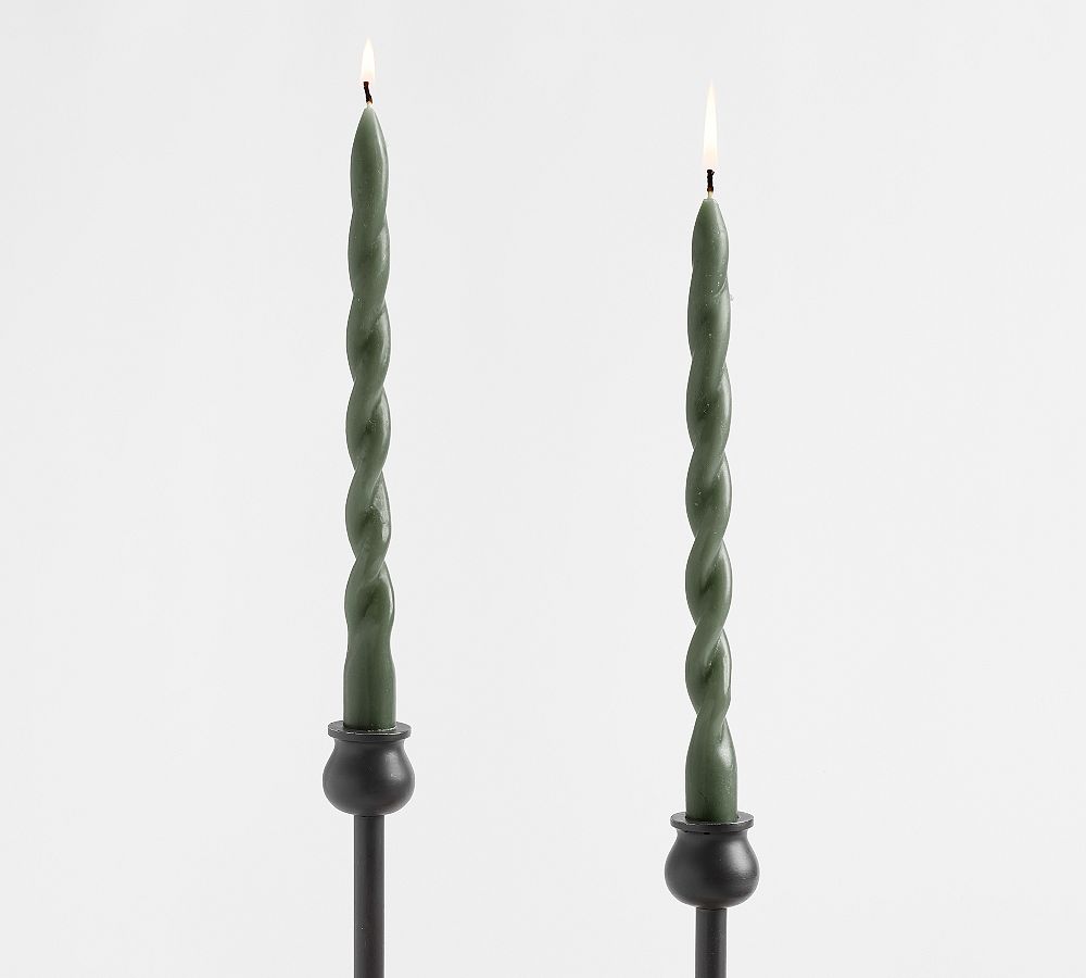 Spiral Taper Candles - Set of 6