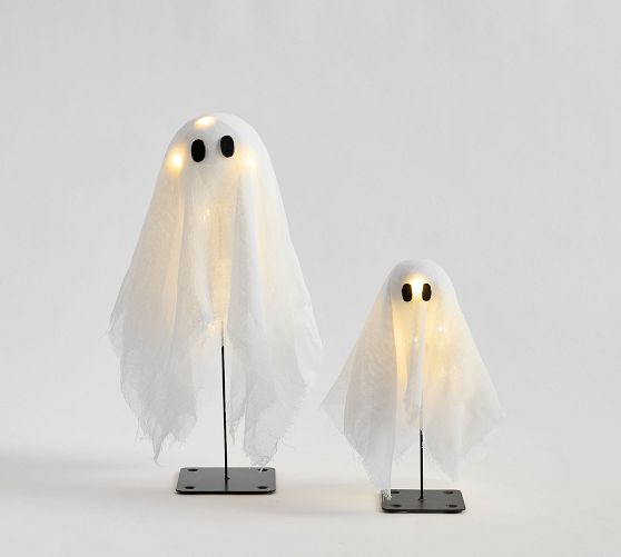 Lit Mini Ghosts - Set of 2