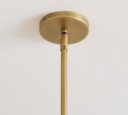 Bristol Wood Bead Tapered Tiered Pendant (40&quot;)
