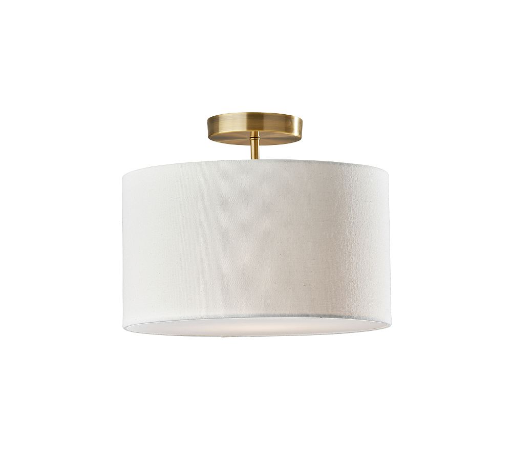 Hillford Drum Shade Flush Mount (14&quot;)