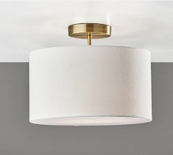 Hillford Drum Shade Flush Mount (14&quot;)