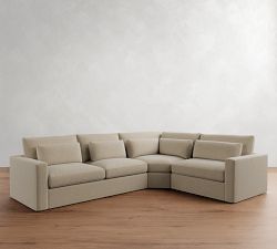 Westwood Square Arm Deep Seat 3-Piece Wedge Sectional (133&quot;)