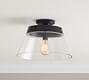 Caldwell Flared Recycled Glass Flush Mount (16&quot;)