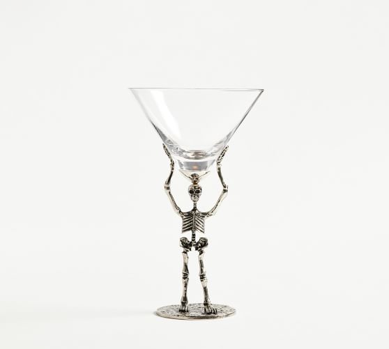 Skeleton Martini Glass