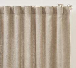 Custom Belgian Flax Linen Curtain - Flax