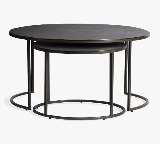 Duke Round Metal Nesting Coffee Table