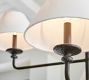 Easton Forged-Iron Shaded Chandelier (49&quot;)