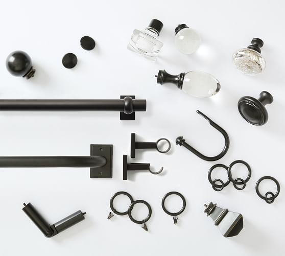 Standard Antique Bronze Curtain Hardware Collection