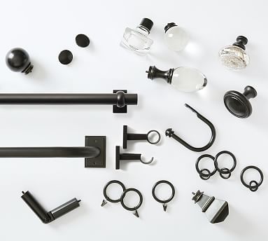 Standard Antique Bronze Curtain Hardware Collection