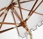 Premium 9' Round Portofino Patio Umbrella &ndash; Teak Tilt Frame&#8203;