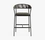 Elmore Metal &amp; Rope Outdoor Bar Stool