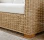 Huntington Wicker 6-Piece Square Arm Outdoor Sectional (126&quot;)