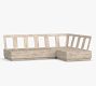 Indio Eucalyptus Modern Platform 3-Piece Outdoor Sectional (90&quot;)