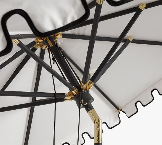 Premium 9' Round Portofino Patio Umbrella - Rustproof Aluminium Tilt Frame