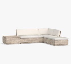 Pottery Barn Indio Eucalyptus Platform Sectional - Thumbnail 2