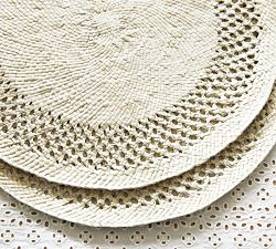 Monique Lhuillier Ravello Handwoven Placemats - Set of 4
