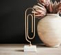 White Marble Oversized Desktop Paperclip