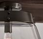 Caldwell Flared Recycled Glass Flush Mount (16&quot;)