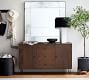 Tribeca Antiqued Glass 40&quot; Square Wall Mirror