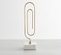 White Marble Oversized Desktop Paperclip