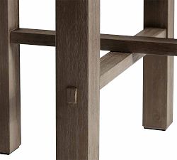 Abbott Concrete &amp; Acacia Outdoor Bar Height Table (34&quot;)