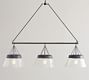 Caldwell Flared Recycled Glass Linear Chandelier (60&quot;)