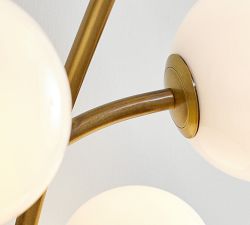 Quinn Milk Glass Globe Sconce (27&quot;)