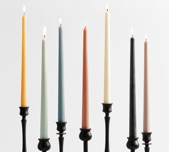 Taper Candles - Set of 6 (Light Blue)