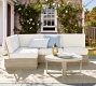 Indio Eucalyptus Modern Platform 4-Piece Outdoor Sectional (91&quot;)