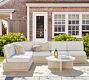 Indio Eucalyptus Modern Platform 6-Piece Outdoor Sectional (128&quot;)