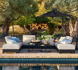 Malibu Metal Round Nesting Outdoor Coffee Table (36&quot;)
