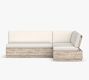 Indio Eucalyptus Modern Platform 3-Piece Outdoor Sectional (90&quot;)