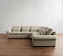 Big Sur Roll Arm Deep Seat 3-Piece L-Shaped Wedge Sectional (129&quot;)