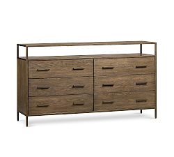 Modern Oak 6-Drawer Dresser