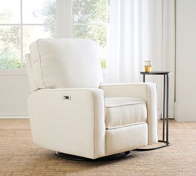 Slipcover Pottery Barn Grand Swivel Rocker PB Comfort Square