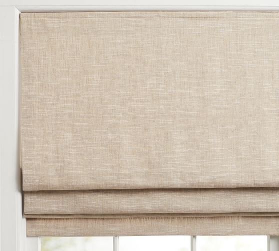 Emery Linen Cordless Roman Shade