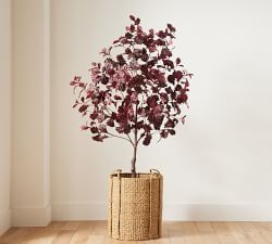 Faux Burgundy Oak Tree