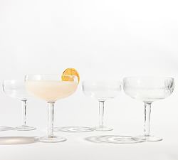 Hammered Outdoor Margarita Glasses - Set of 4