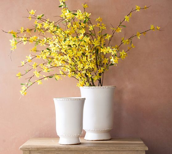Faux Yellow Forsythia Branch