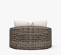 Huntington Wicker Round Swivel Outdoor Daybed