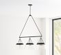 Caldwell Flared Recycled Glass Linear Chandelier (60&quot;)