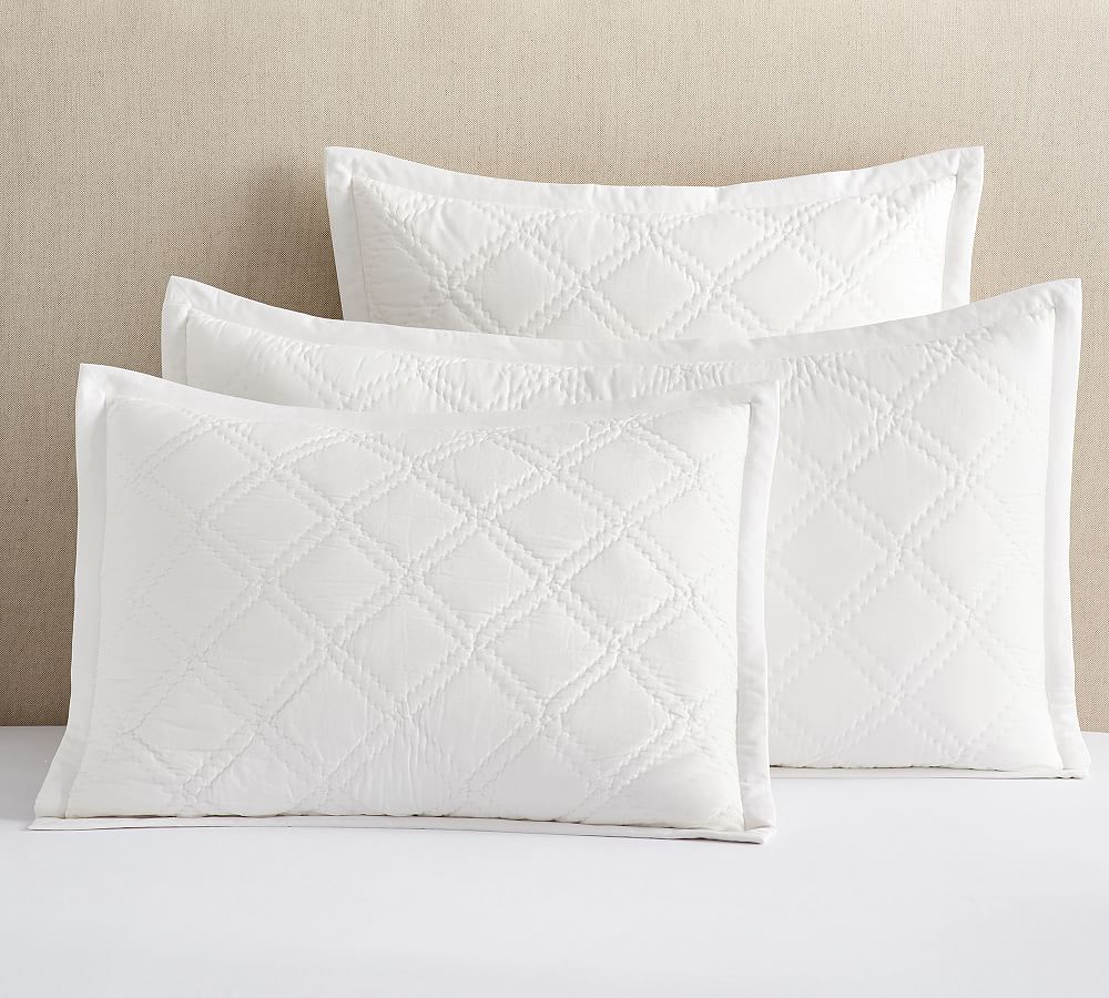 Washed Sateen Handcrafted Quilted Sham