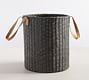 Austin Woven Tote Basket - Distressed Black