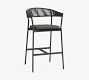 Elmore Metal &amp; Rope Outdoor Bar Stool