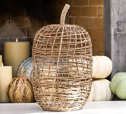 Handwoven Wicker Pumpkins