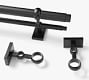 Standard Double Curtain Rod &amp; Wall Bracket