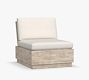 Indio Sectional Outdoor Cushion Platform Single, High Performance Canvas; White