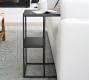 Duke Rectangular Metal C-Table with Shelf (20&quot;)