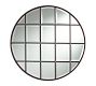 Eagan Multipanel Round Wall Mirror 44&quot;