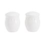 Emma Beaded Stoneware Salt & Pepper Shakers - True White